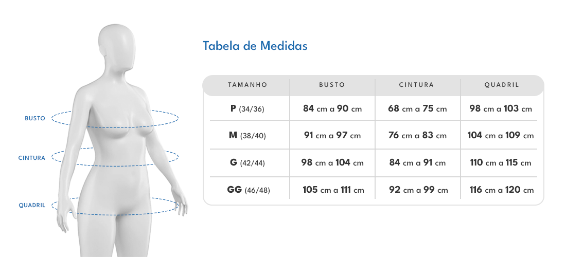 Tabela de medidas