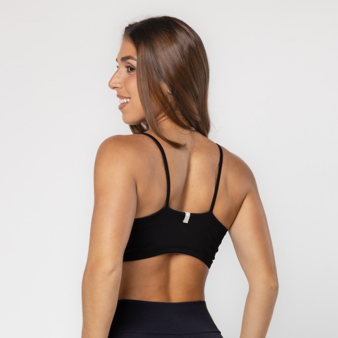 Top Poliéster Afterfull Preto