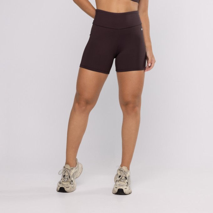 Short Poliamida Básico Ébano