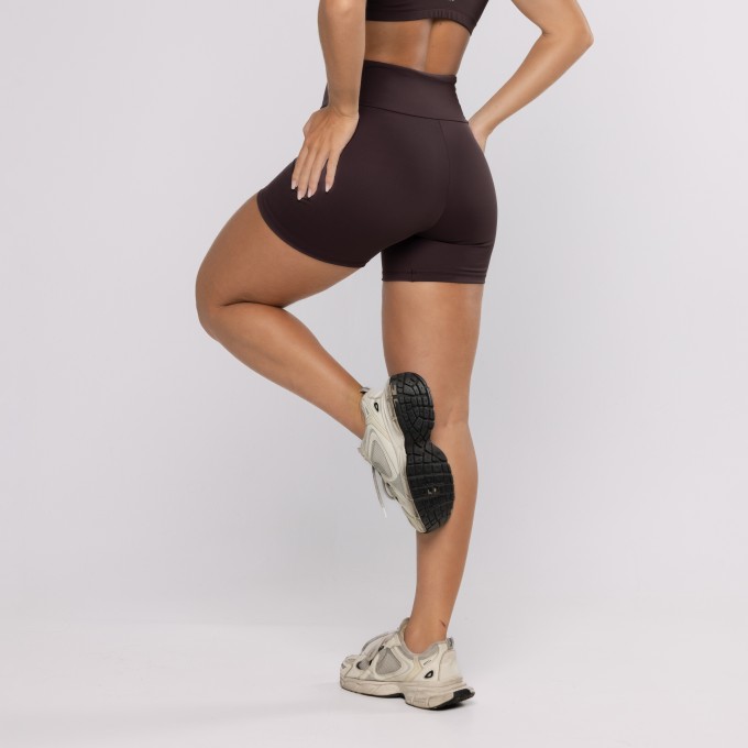 Short Poliamida Básico Ébano