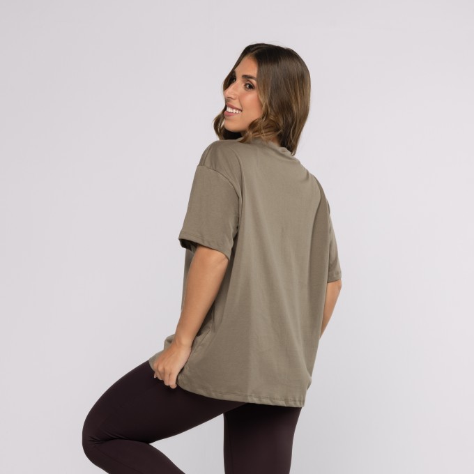 T-Shirt Ondas Do Mar Castanho