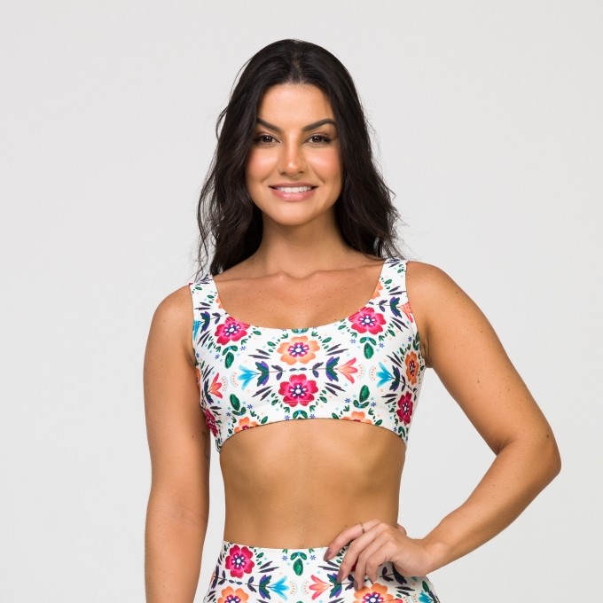 Top 2 em 1 Estampa Boho