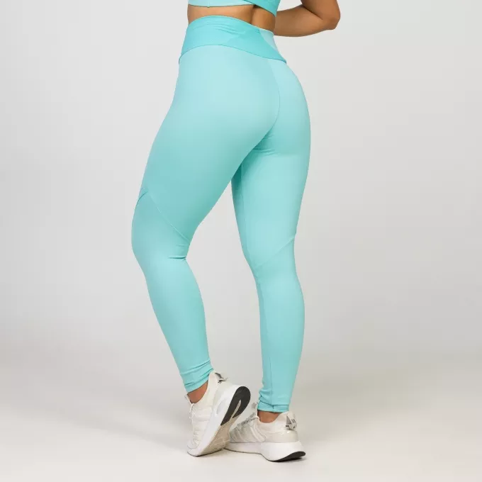 Legging Azul Cós Transpassado Seed