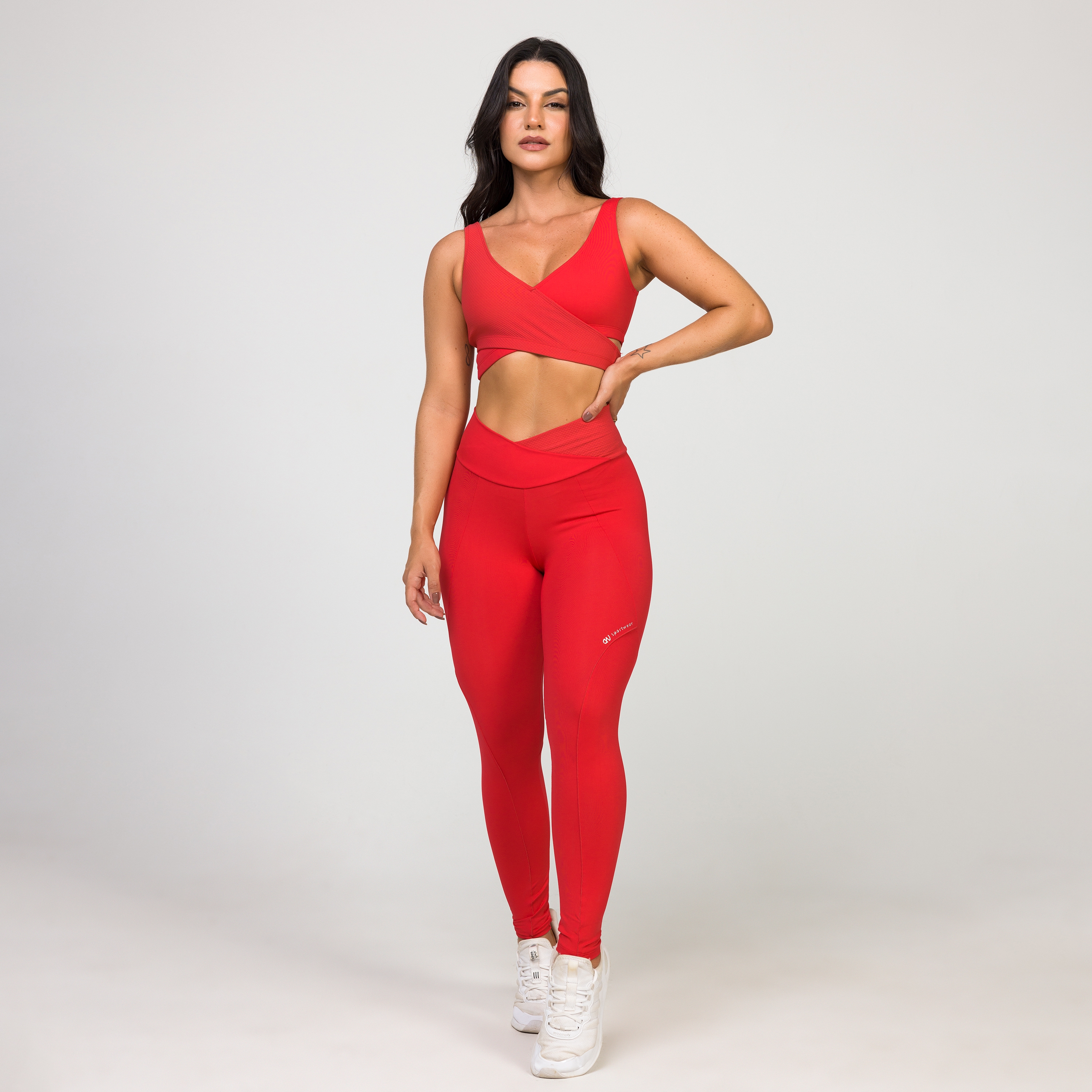 Calça Legging Preta Com Elástico Have Fun - Avvi