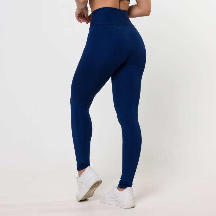 Cal a Legging Poli ster Marinho B sica Avvi