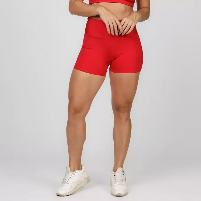 Short Vermelho Básico Poliéster