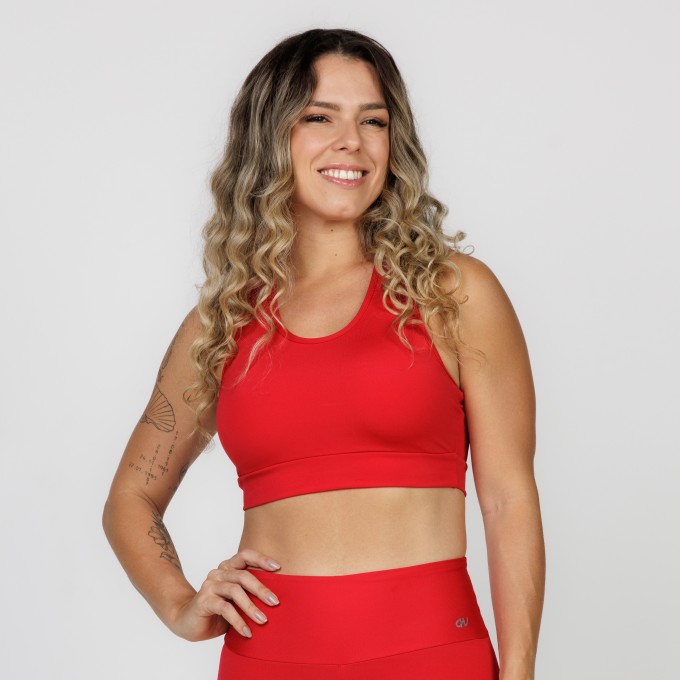 Top Vermelho Básico Nadador