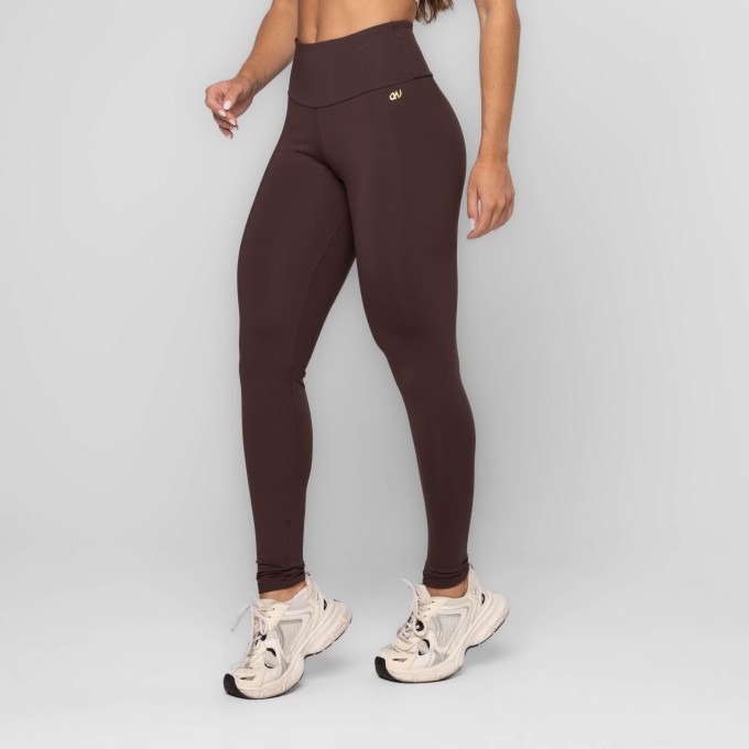 Legging Poliamida Básica Coffee / Marrom