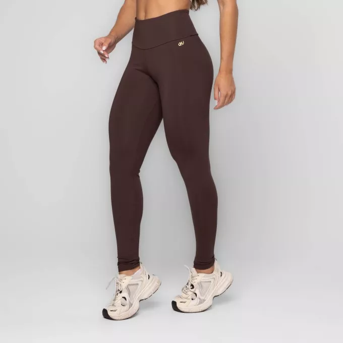 Legging Poliamida Básica Coffee / Marrom