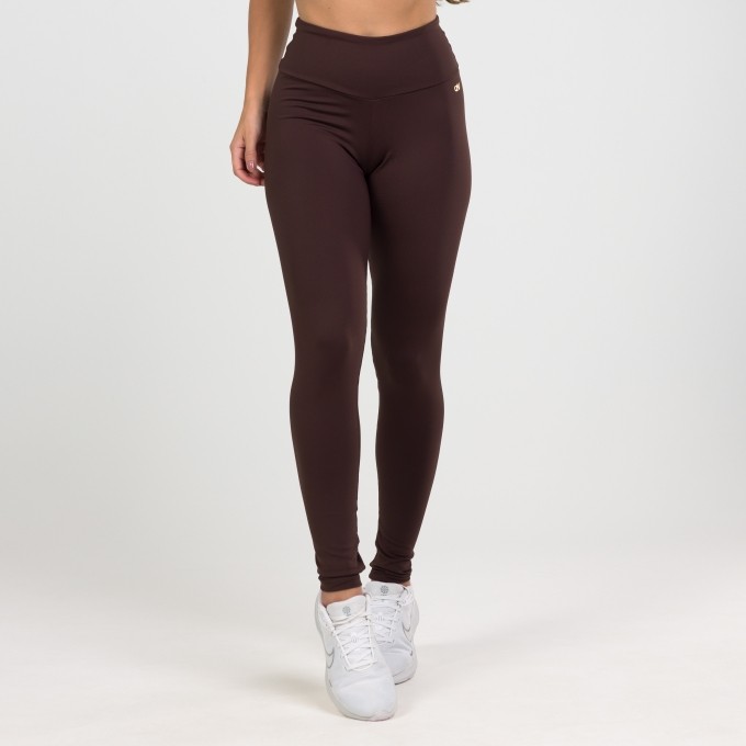 Legging Poliamida Básica Coffee / Marrom