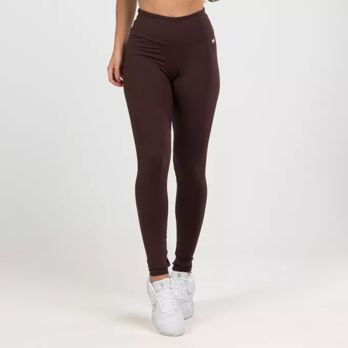 Legging Poliamida Básica Coffee / Marrom