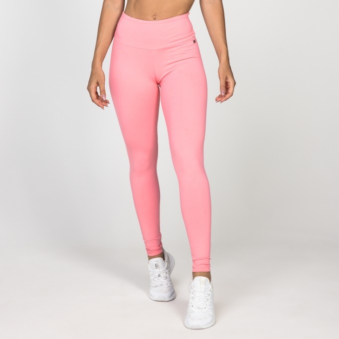 Legging Poliamida Básica Rosa Candy