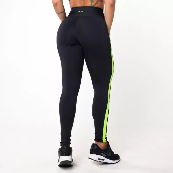Calça Legging Preta Com Elástico Have Fun