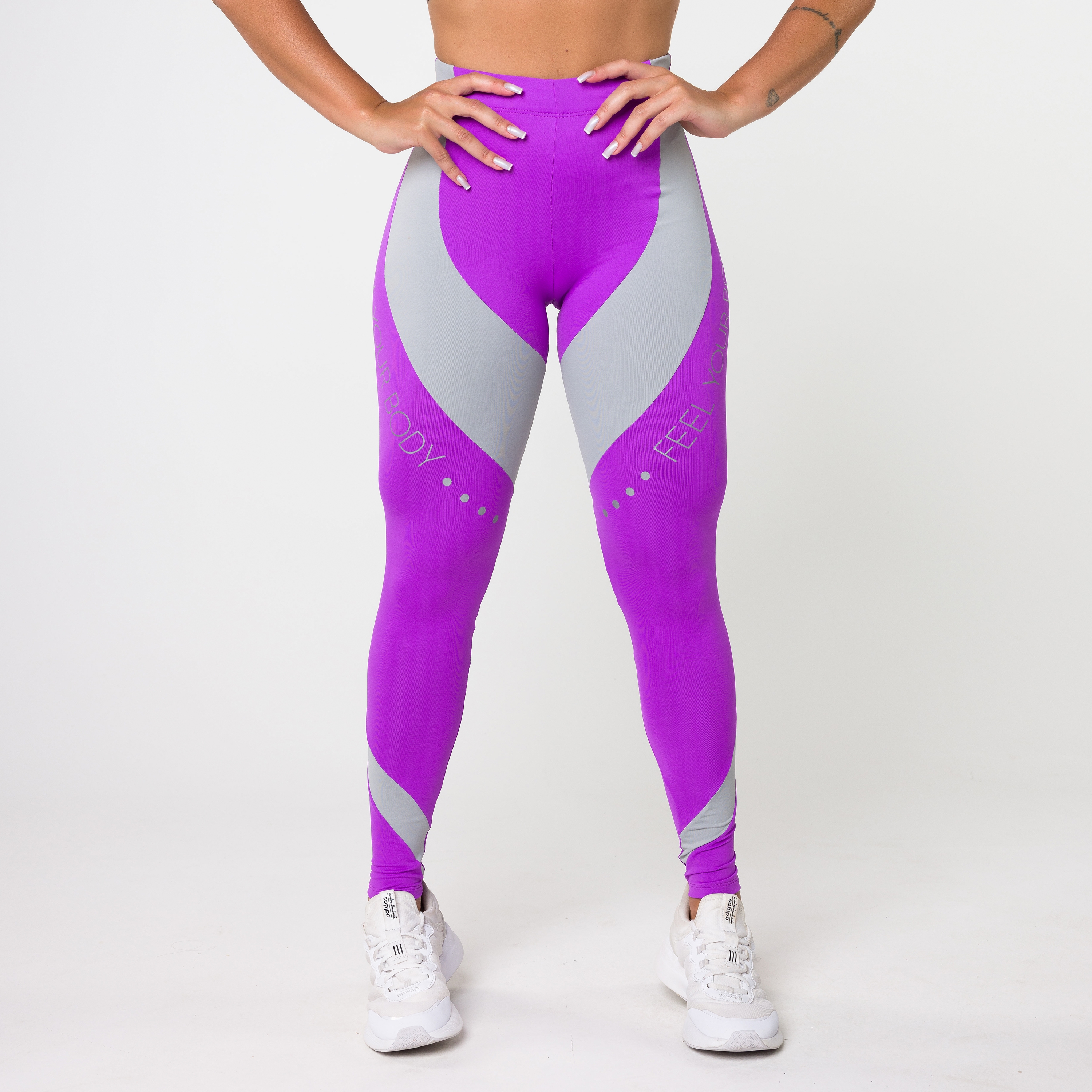Calça legging duas cores 2025