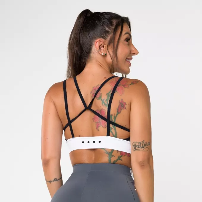 Top Cinza Alça Dupla Feel Your Body