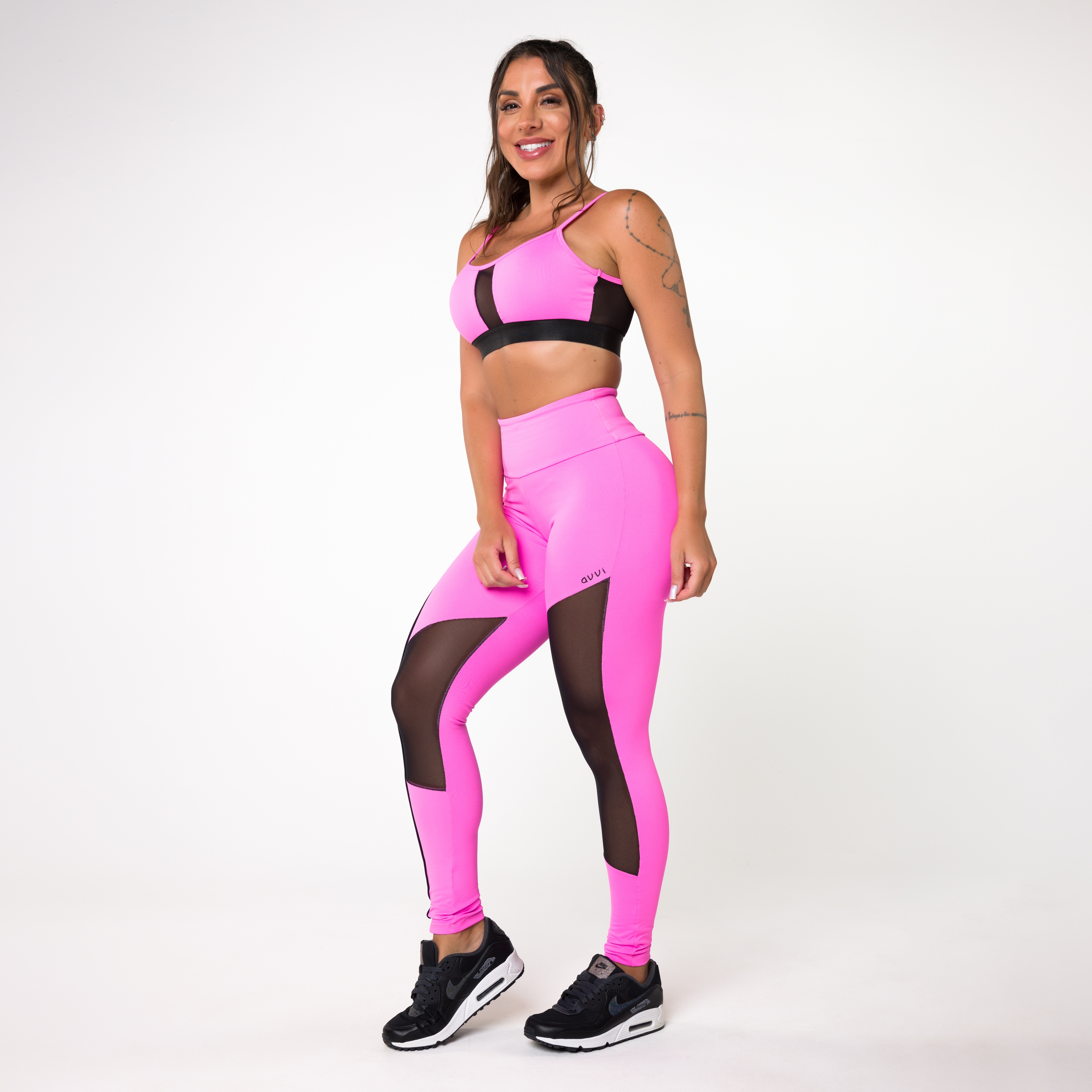 Roupas De Academia Conjunto Fitness Calça Legging E Top - Ferreira