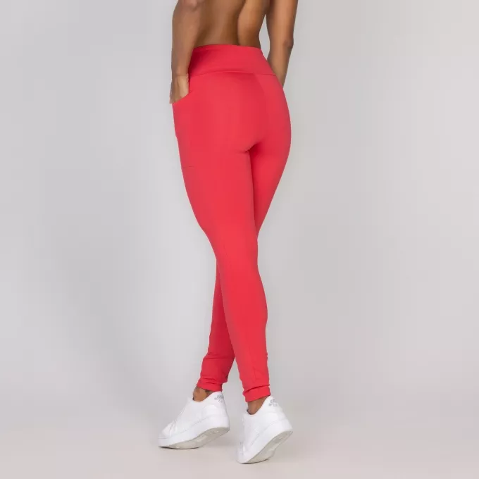 LEGGING BASIC POCKET VERMELHO