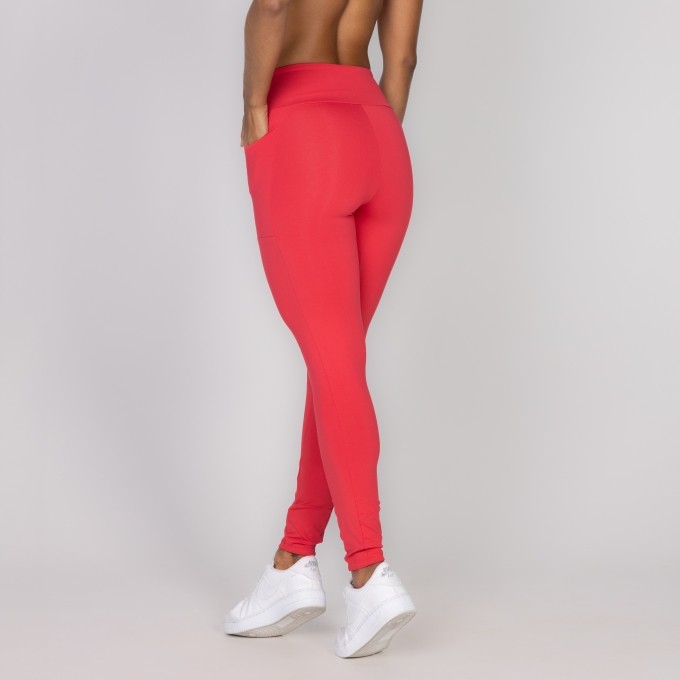 LEGGING BASIC POCKET VERMELHO