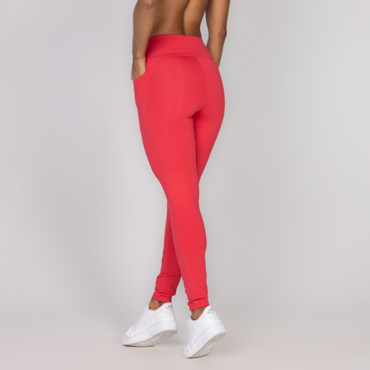 LEGGING BASIC POCKET VERMELHO