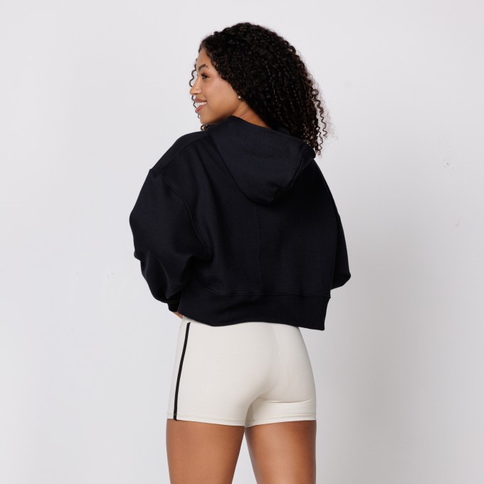 MOLETOM CROPPED UNK PRETO