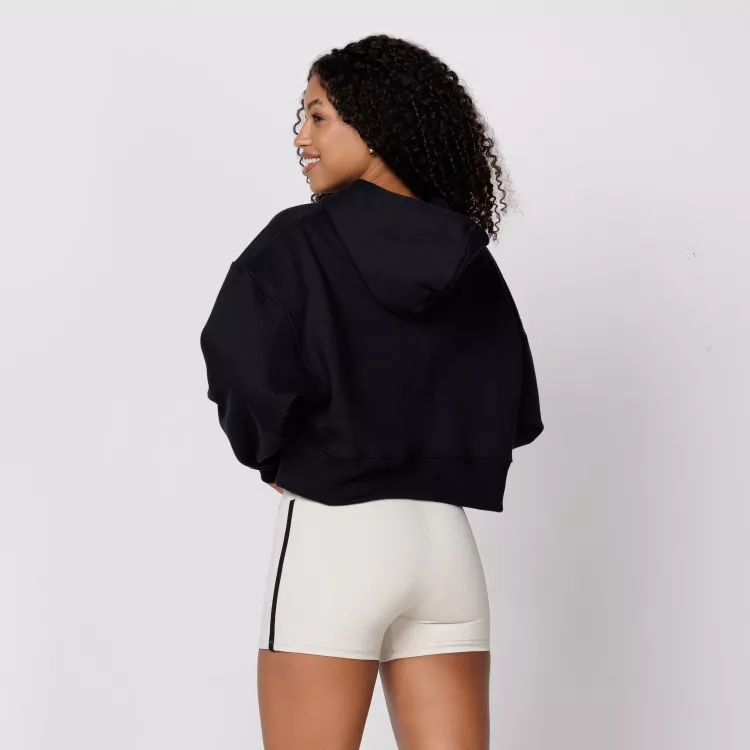 MOLETOM CROPPED UNK PRETO