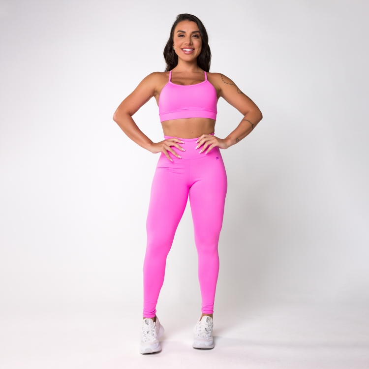 Calça Superdry Leggings Core Full Length Rosa L Mulher