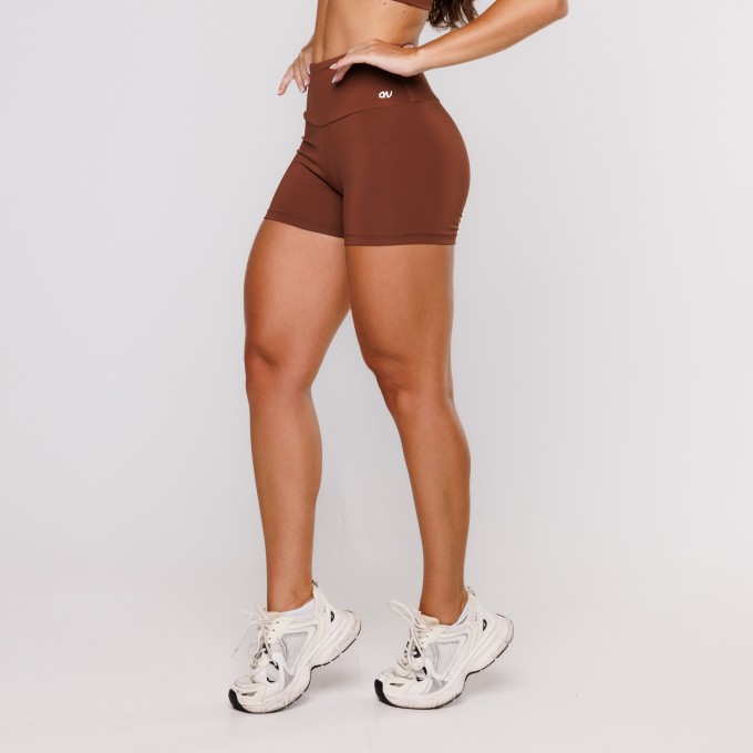 Short Poliamida Básico Capuccino