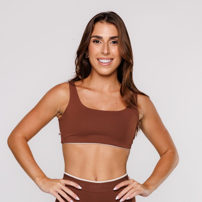 Top Dupla Face Embutido Capuccino