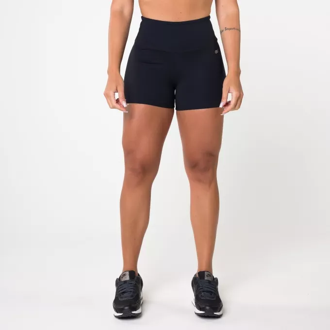 Short Básico Preto Poliamida